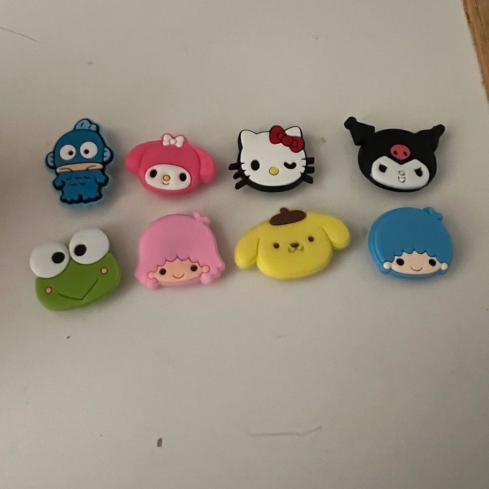 Hello Kitty & Friends Shoe Charms “faces” 8 Pack
